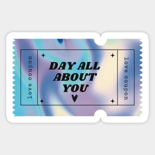 Love coupon Sticker